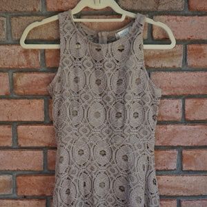 Brown lace dress